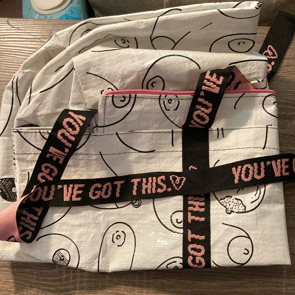Latched Mama Nursing Stylish Tote Bag with Motivational Strap